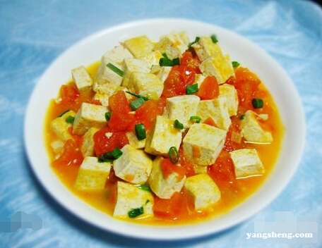 西红柿怎么做好吃 番茄炒豆腐的做法