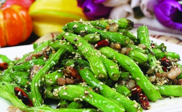 豇豆可以和虾一起吃吗？豆角炒虾仁的做法(4)